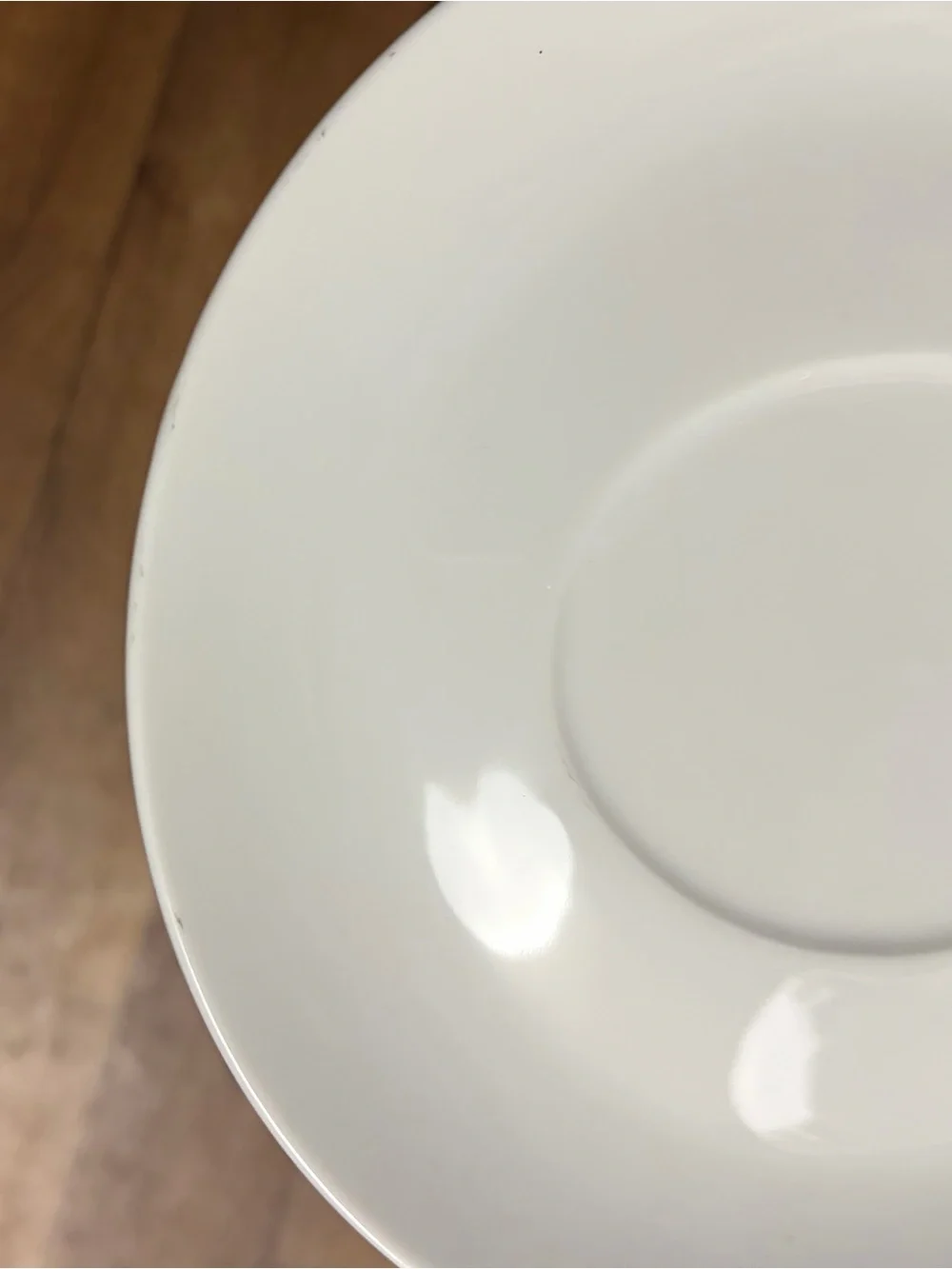 Crate&Barrel White Ceramic Saucer Plate